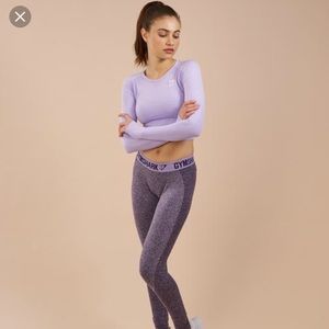 Gymshark Lilac Purple Long Sleeve Crop Top